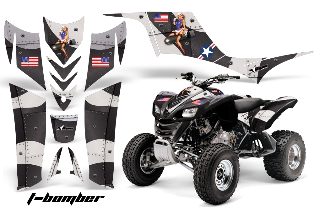 Kawasaki KFX 700 Graphics tbomber black